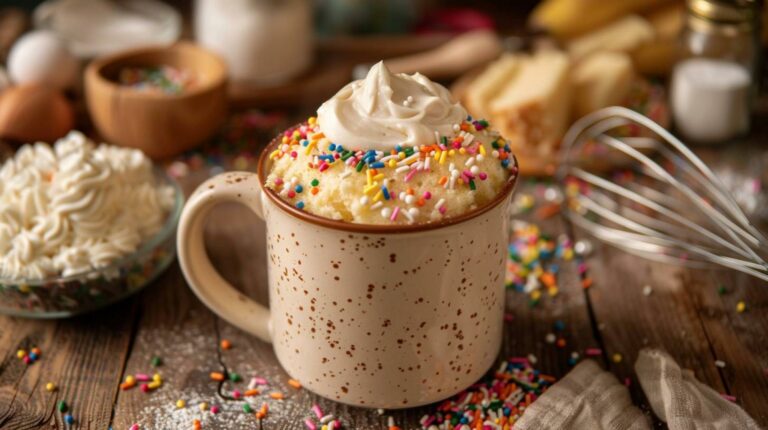 5-Minute Vanilla Bliss Mug Cake