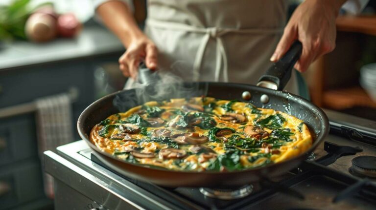 Can You Really Make a Delicious Spinach and Mushroom Frittata in Just 30 Minutes?
