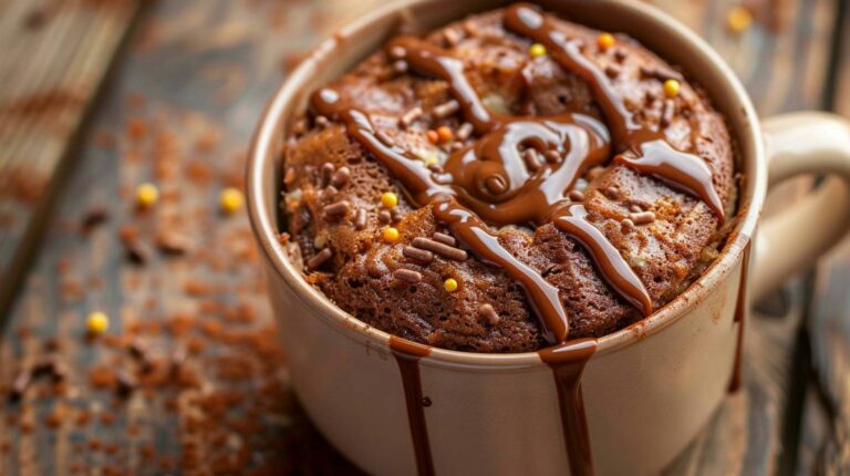 Decadent Nutella Mug Cake for One