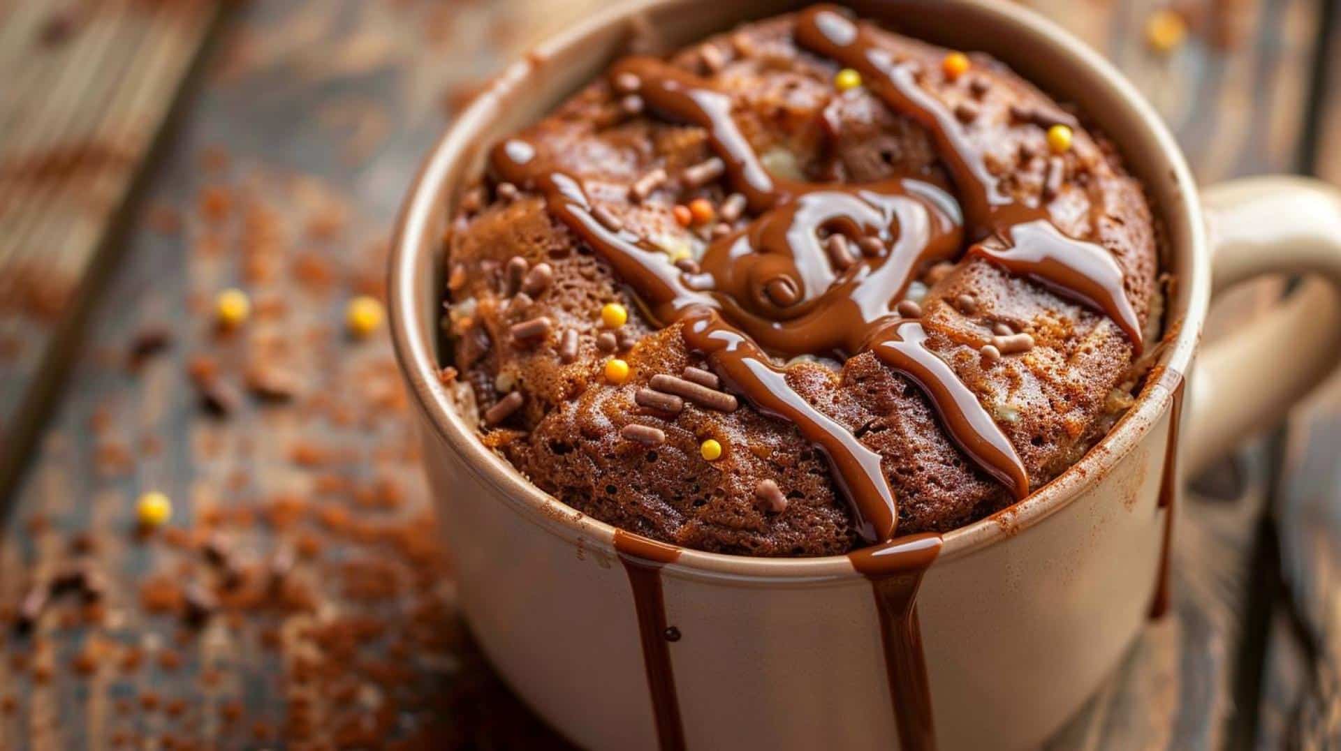Decadent Nutella Mug Cake for One