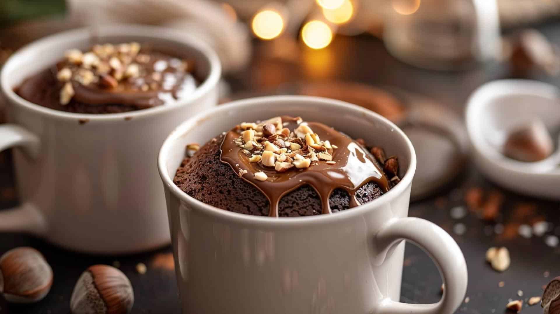 Decadent Nutella Mug Cake for One