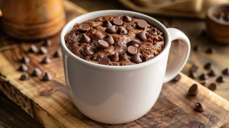 Double Chocolate Chip Mug Cake