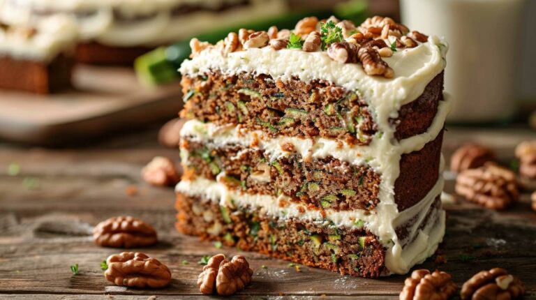 Easy Zucchini Walnut Cake Recipe