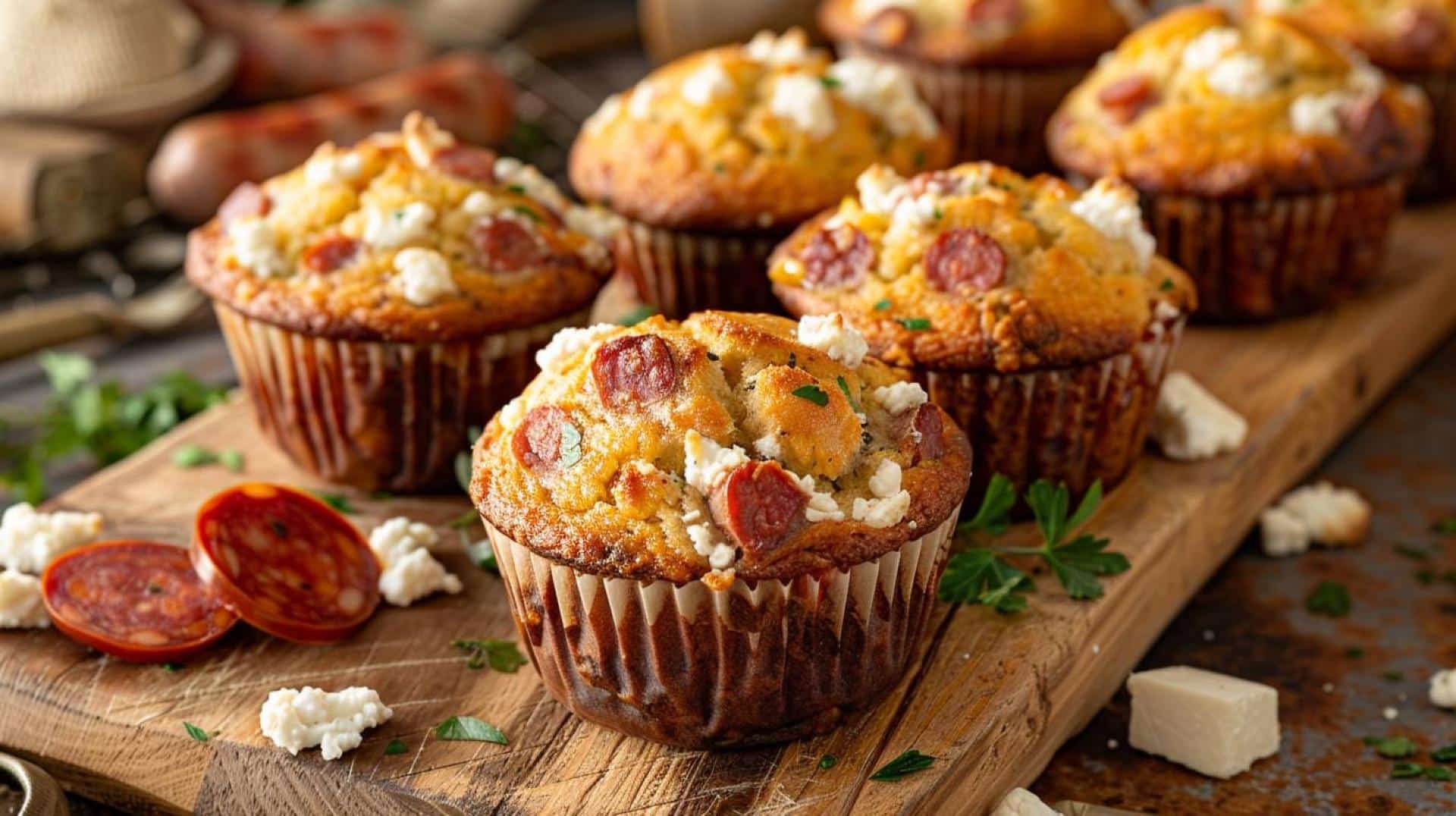 Flavorful Chorizo and Goat Cheese Muffins: A Perfect Appetizer Recipe