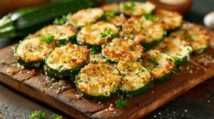 Garlic Zucchini Rounds Recipe