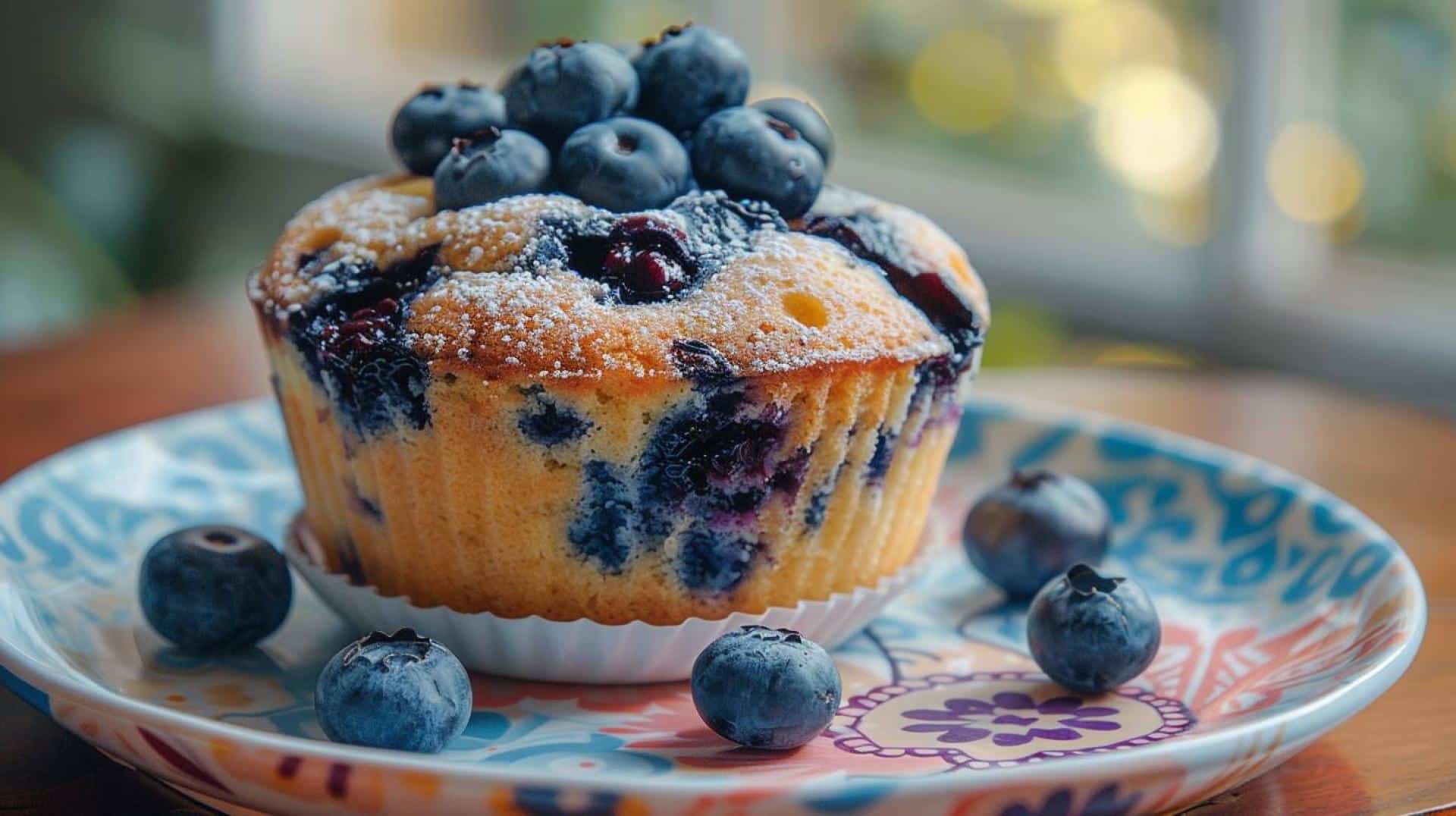 Healthy Blueberry Mug Cake in Minutes