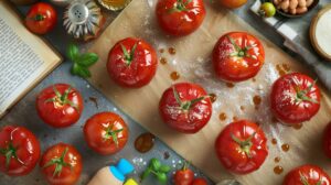 How to Make Cherry Tomatoes as Candied Apples for Appetizers