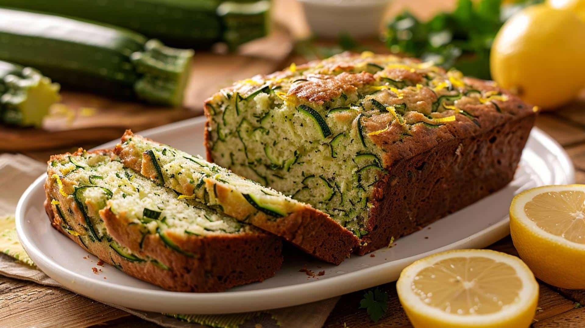 Lemon Glazed Zucchini Bread Recipe