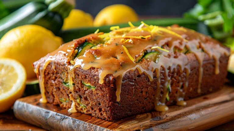 Lemon Glazed Zucchini Bread Recipe