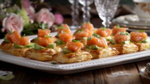 Luxurious and Simple Salmon and Avocado Puff Pastry Bites Recipe