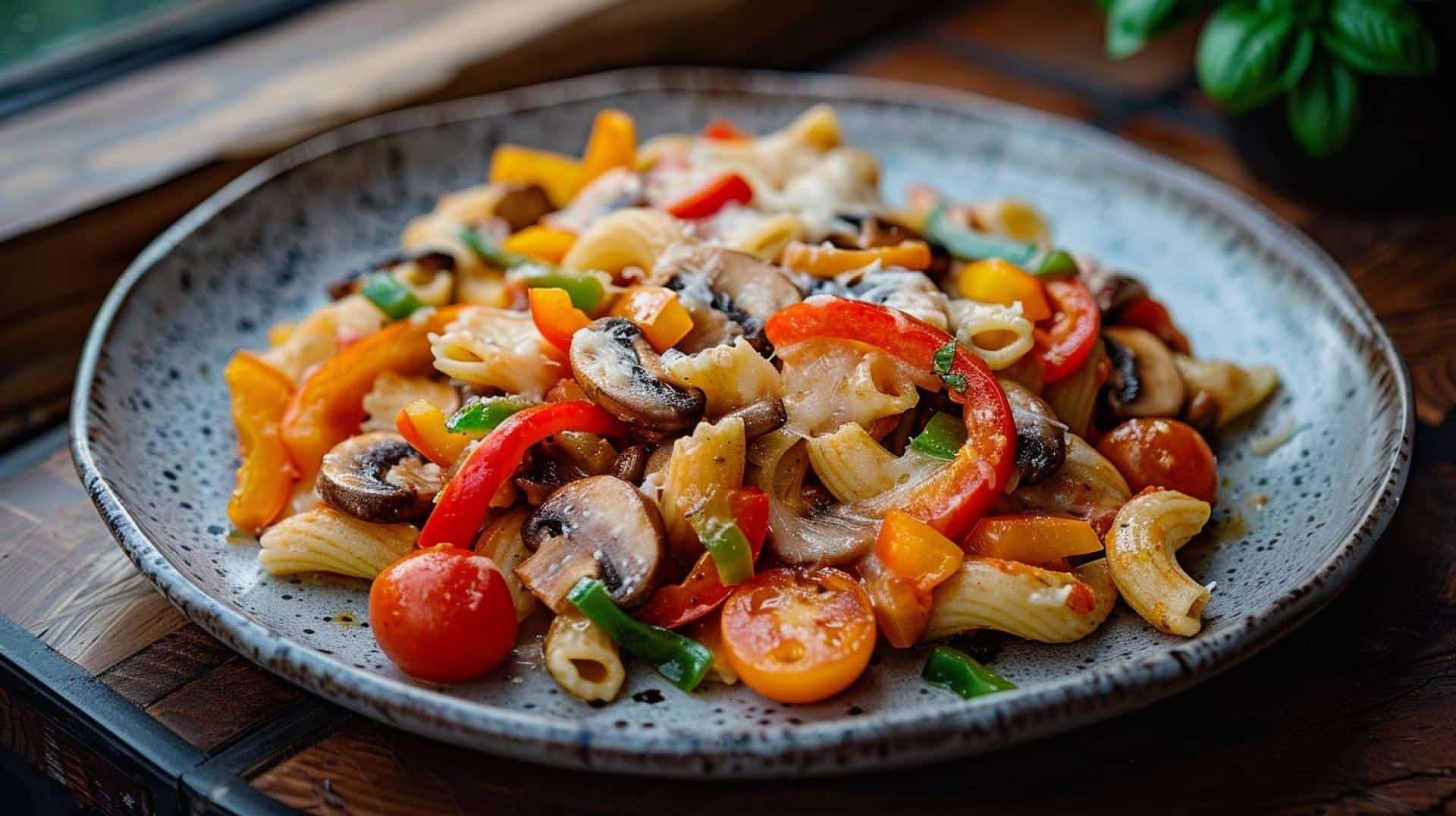 One-Pot Veggie Pizza Pasta Recipe