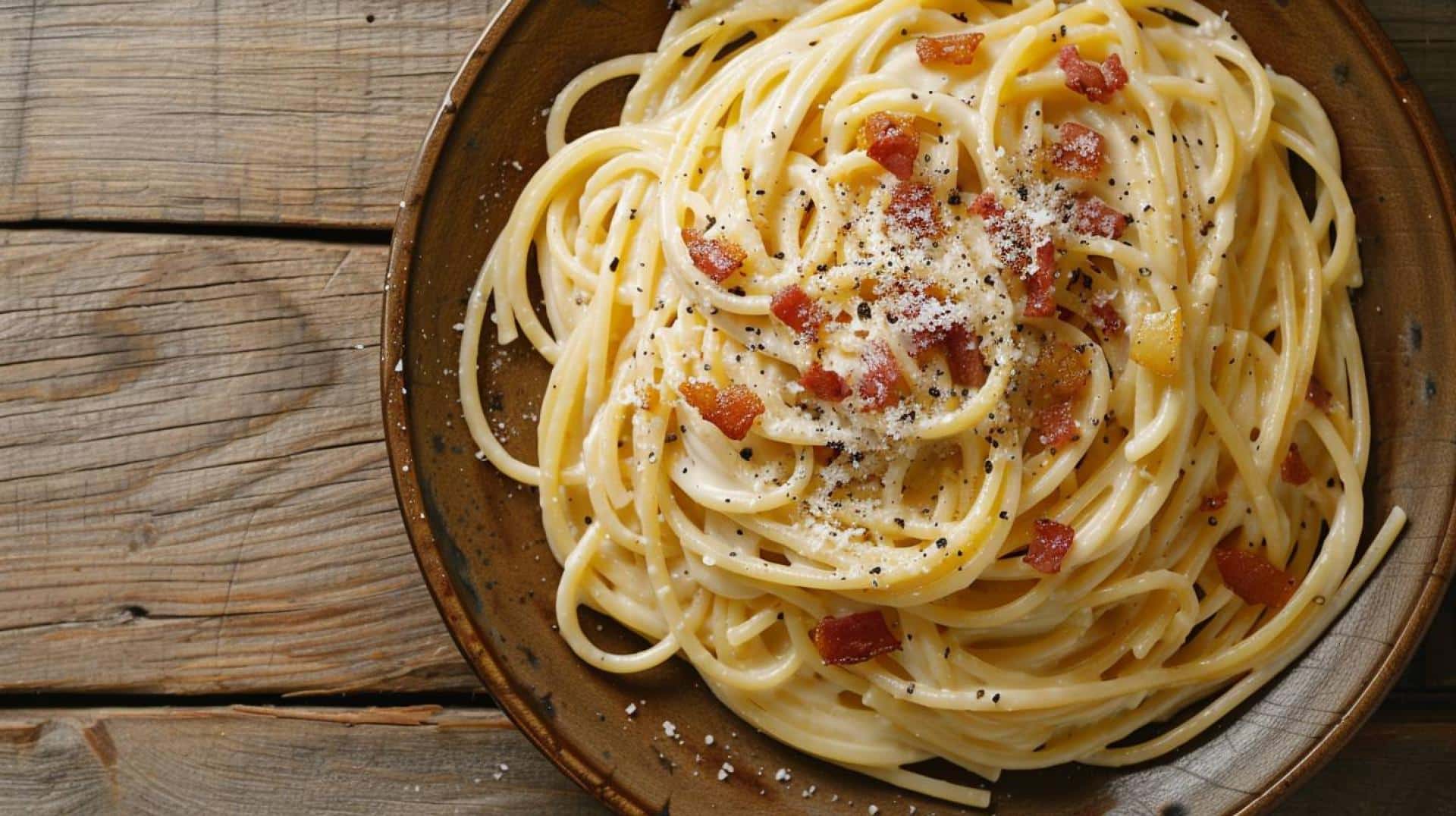 Recipe: Classic Spaghetti Carbonara – A simple pasta dish with eggs, cheese, pancetta, and pepper