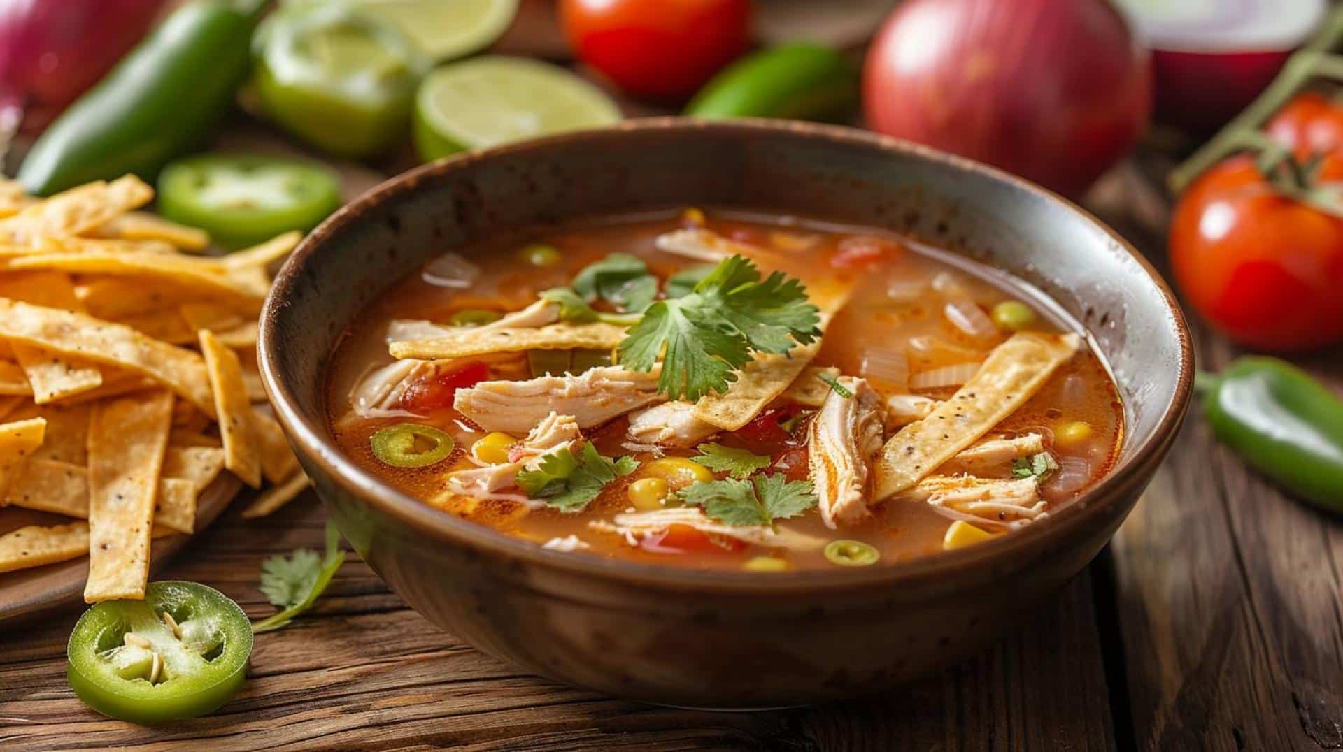 Recipe: One-Pot Chicken Tortilla Soup – Spicy and hearty soup with chicken and tortillas
