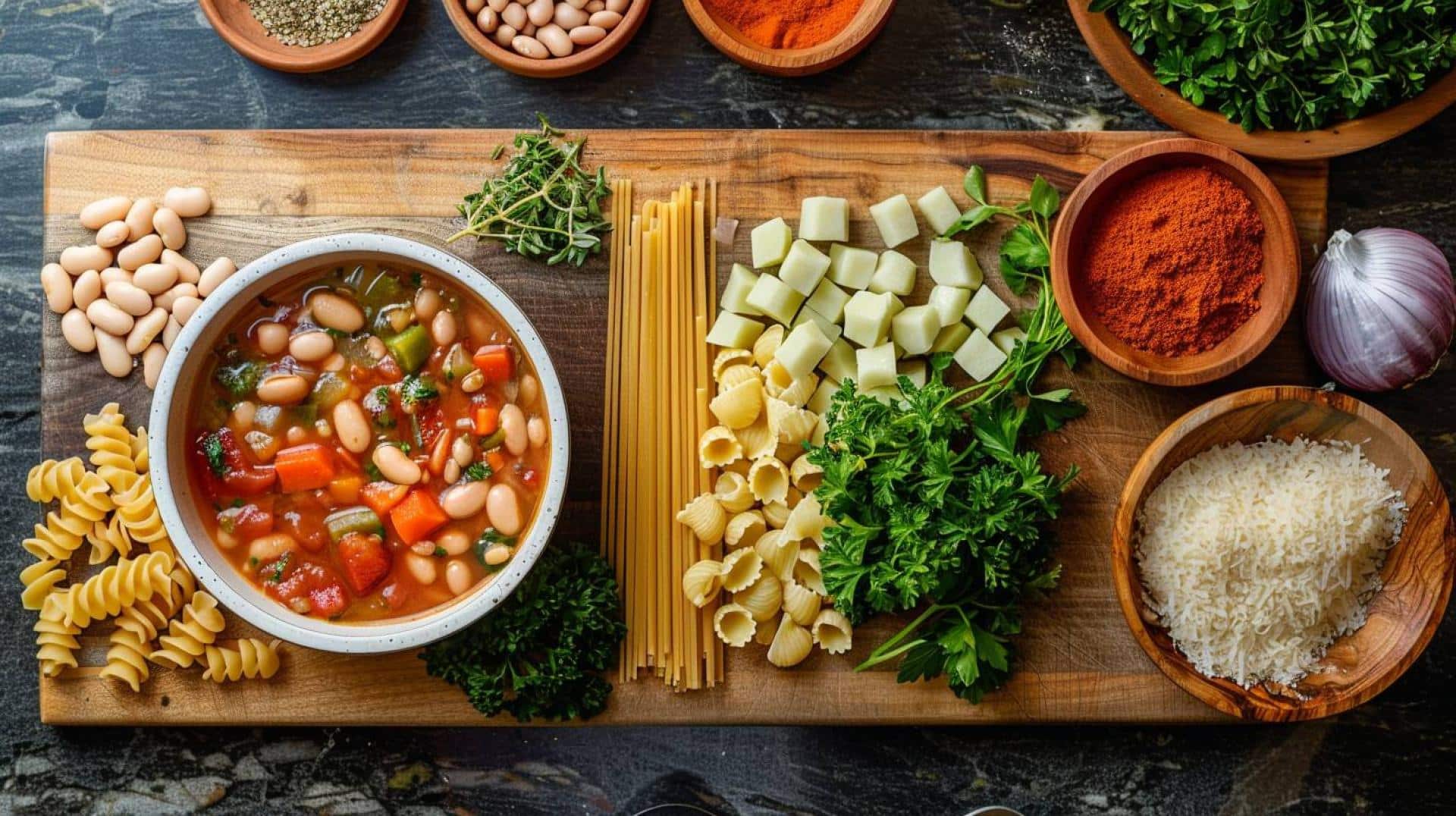 Recipe: One-Pot Minestrone Soup – Classic Italian soup with vegetables, beans, and pasta
