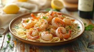 Recipe: One-Pot Shrimp Scampi – Garlicky shrimp with pasta in a buttery sauce