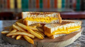 Recipe: Quick Grilled Cheese Sandwich – A classic grilled cheese sandwich with gooey cheese