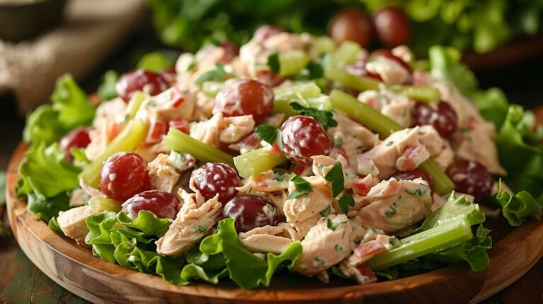 Recipe: Simple Chicken Salad – A delicious chicken salad with celery, mayo, and grapes