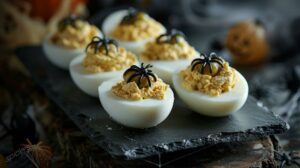 Recipe: Spooky Spider Deviled Eggs – Easy and spooky deviled eggs perfect for Halloween parties