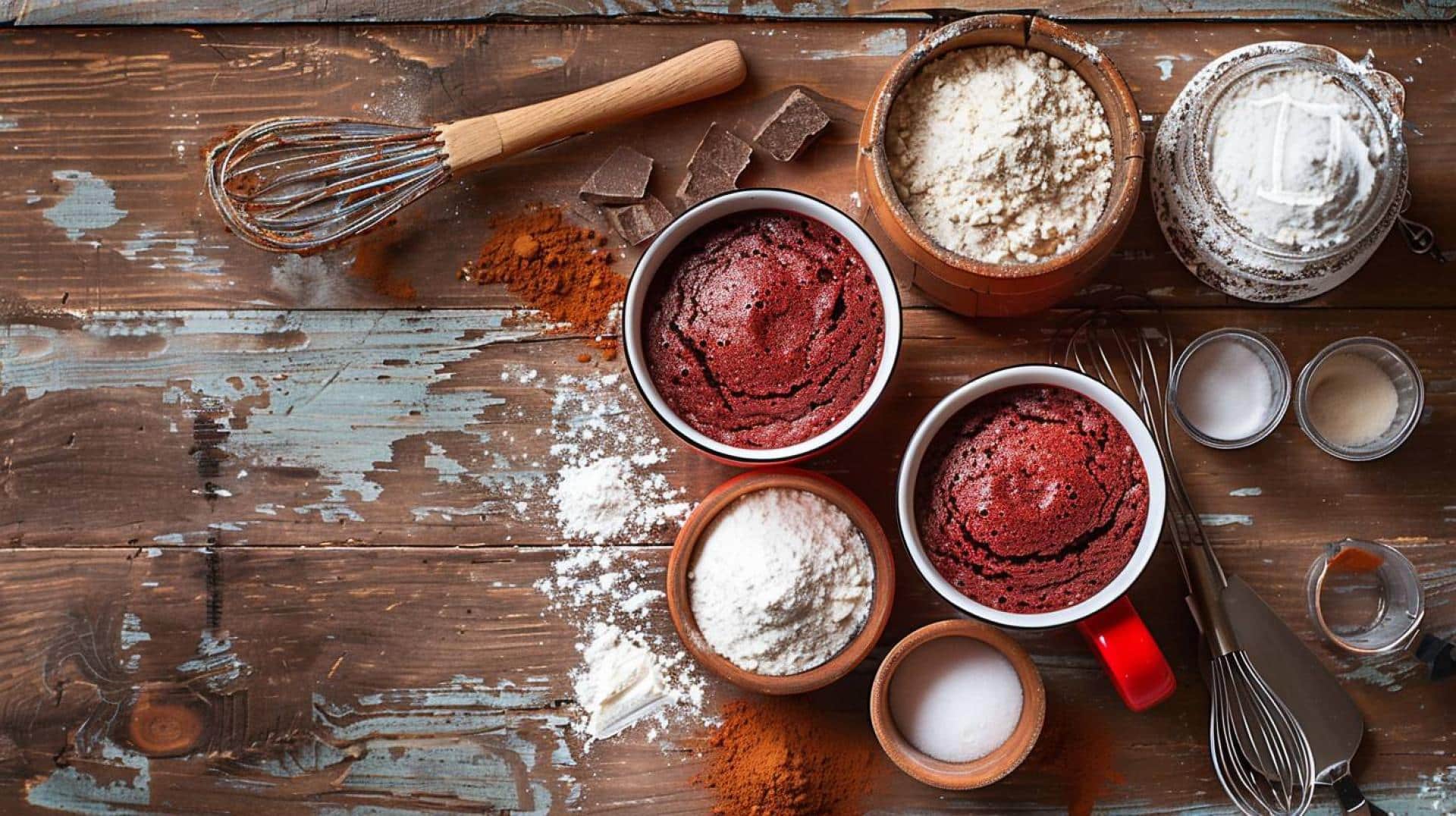 Rich Red Velvet Mug Cake in a Snap