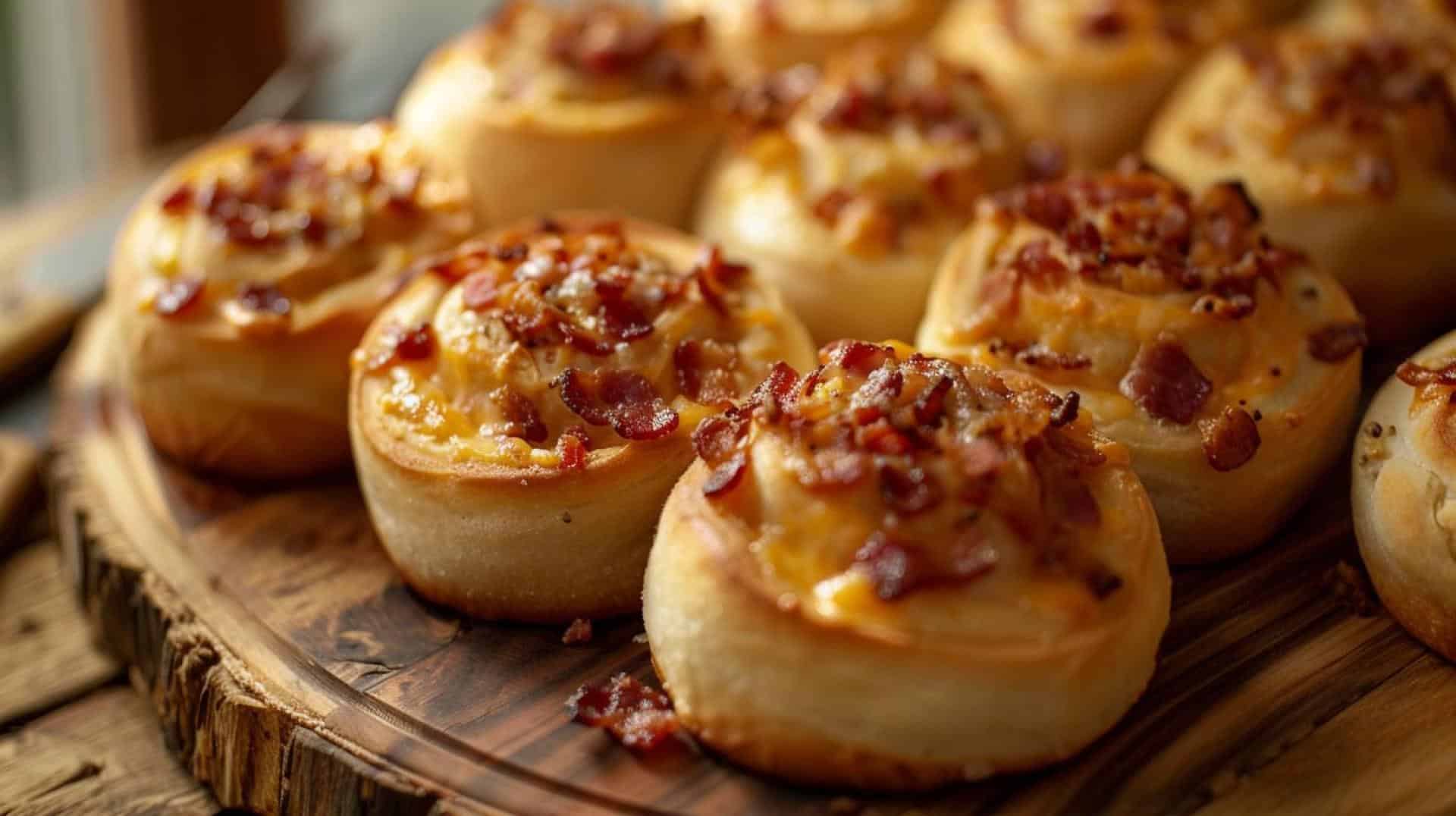 Savory and Crunchy Bacon and Cheese Rolls: The Perfect Appetizer Recipe