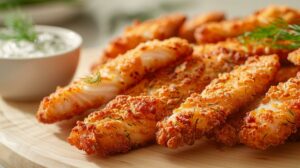 Simple Fish Sticks with Homemade Tartar Recipe