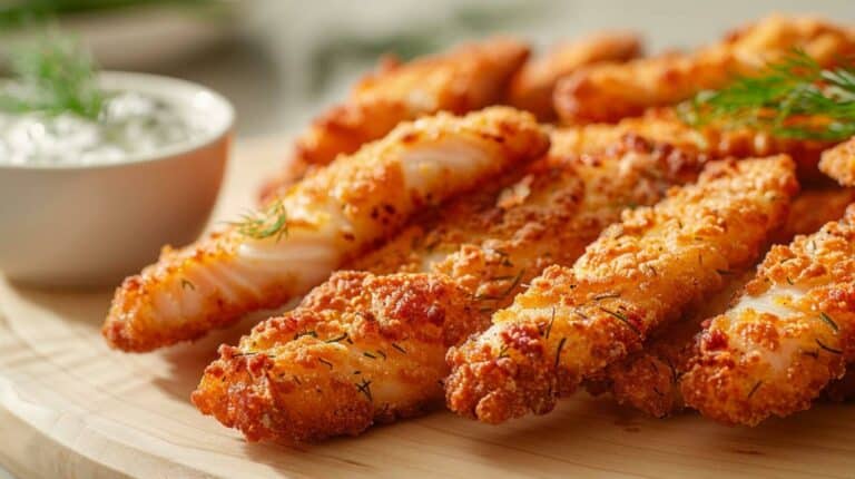 Simple Fish Sticks with Homemade Tartar Recipe