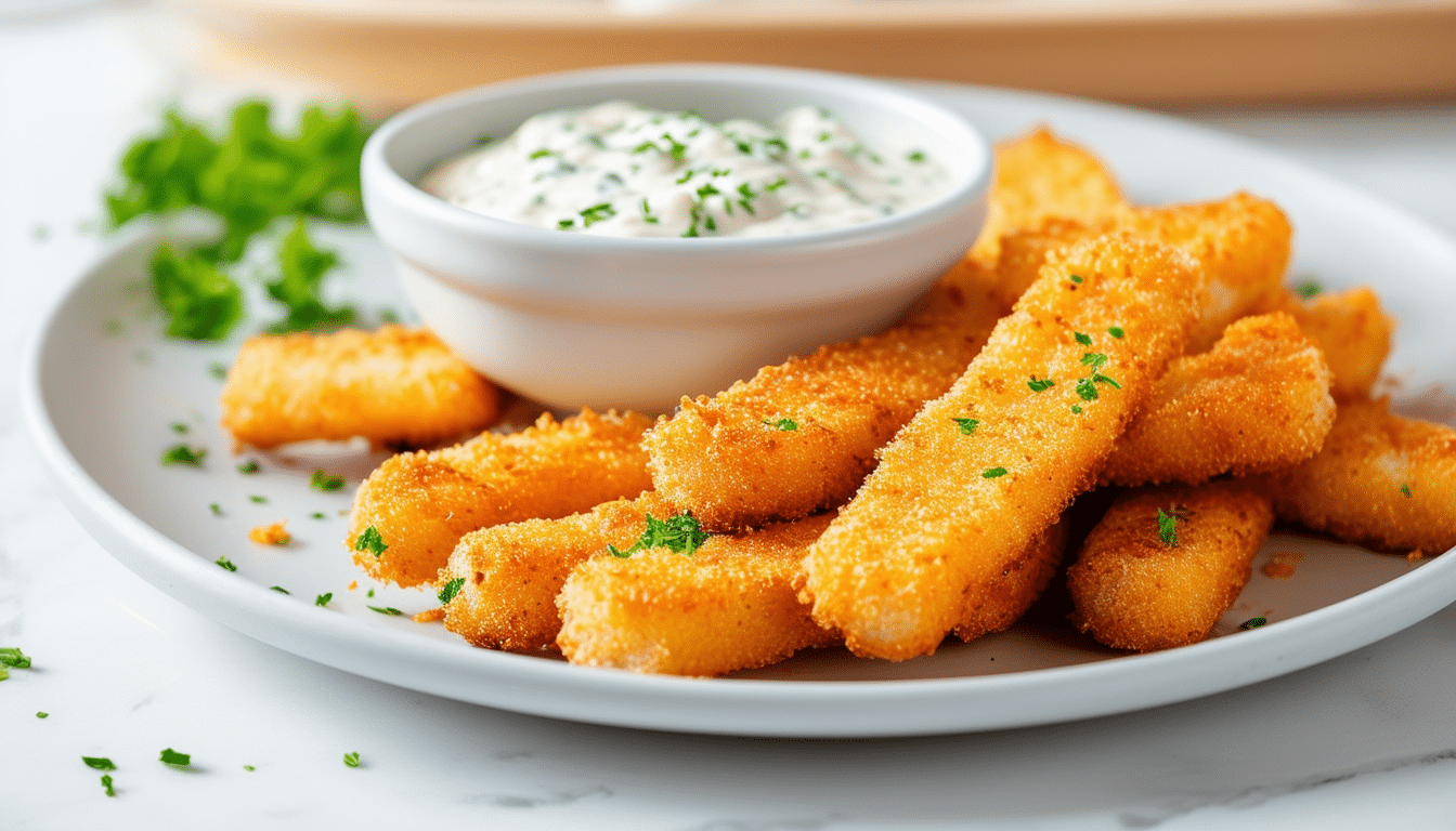 discover how to make delicious simple fish sticks paired with a homemade tartar sauce. this easy recipe is perfect for a quick dinner, offering crispy fish and a tangy dip that will satisfy your cravings. perfect for families or anyone who loves seafood!