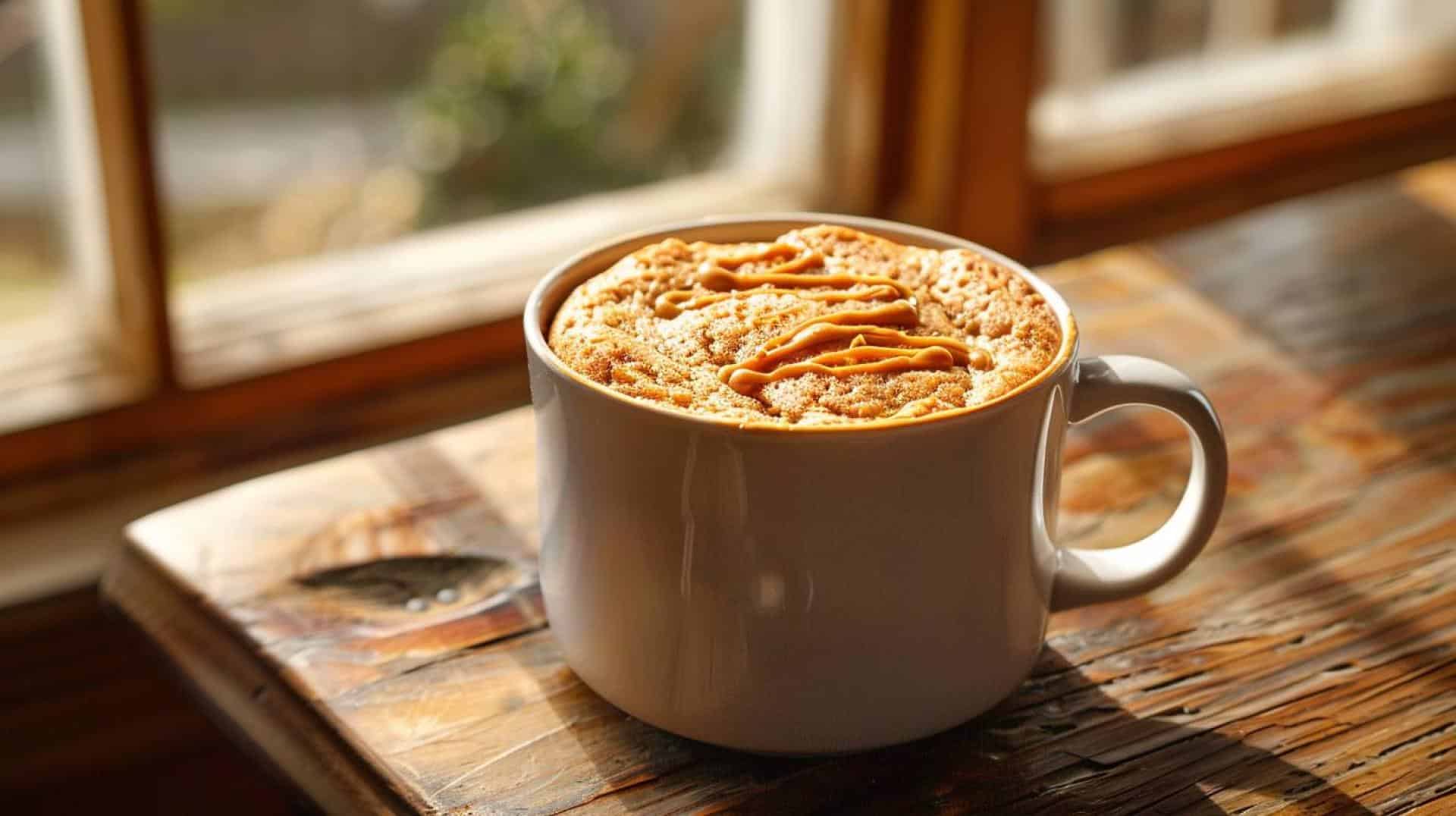 Single-Serve Peanut Butter Mug Cake