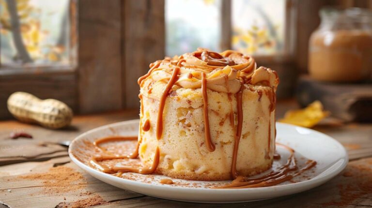 Single-Serve Peanut Butter Mug Cake