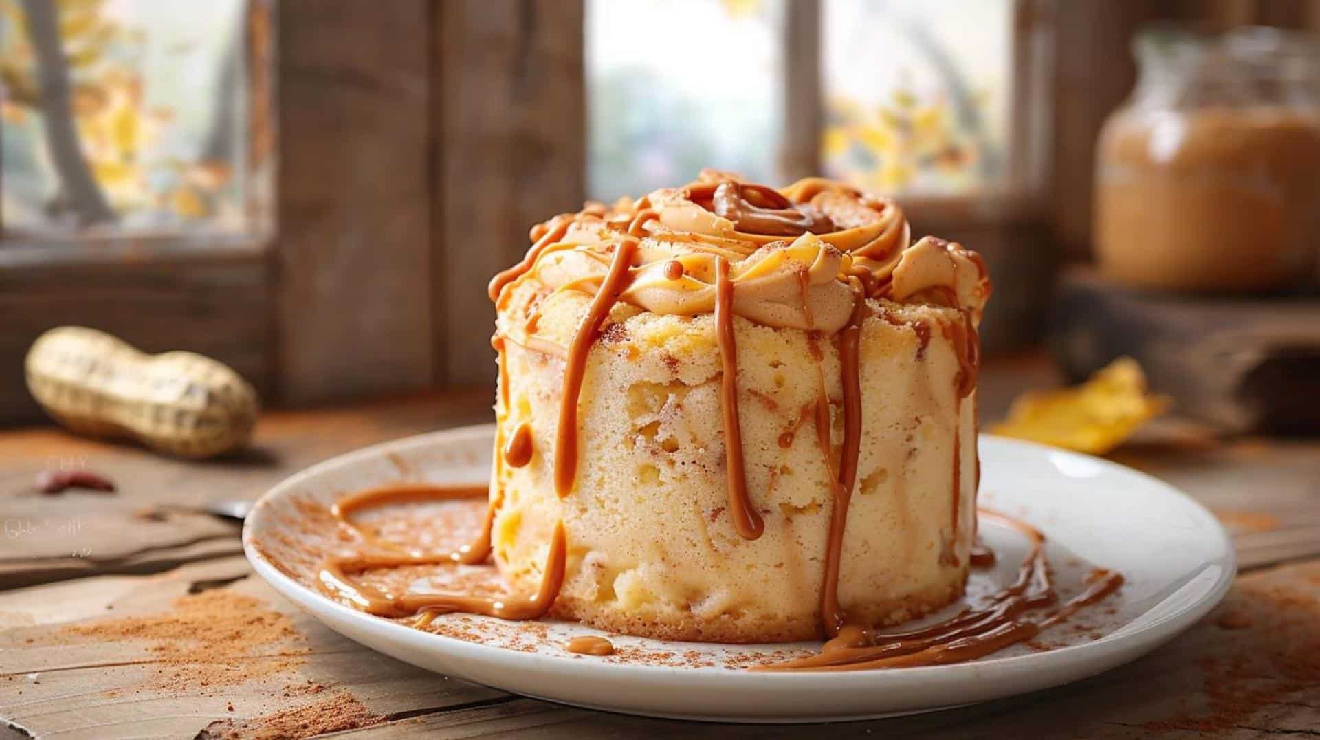 Single-Serve Peanut Butter Mug Cake