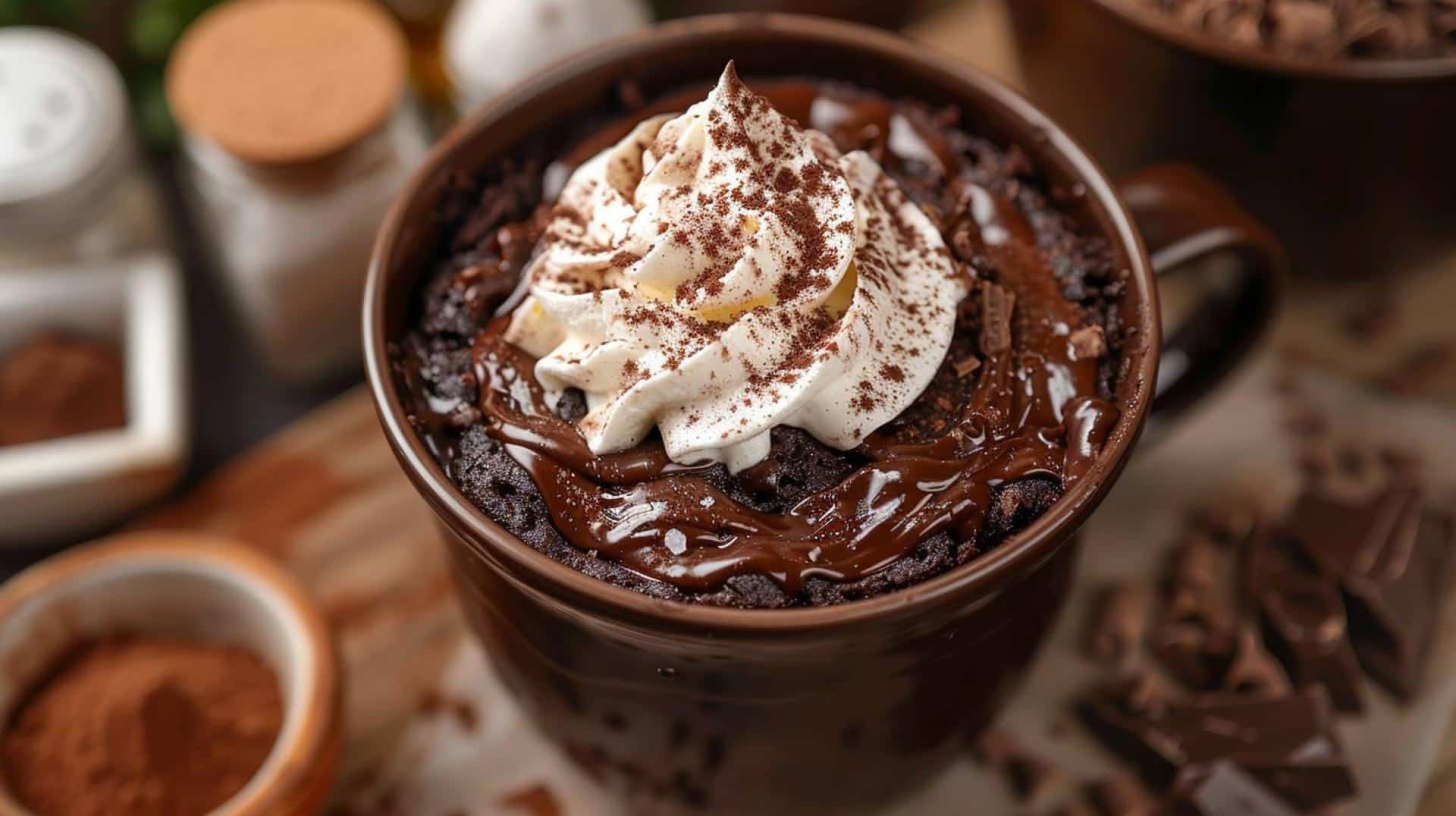 Ultimate Chocolate Fudge Mug Cake