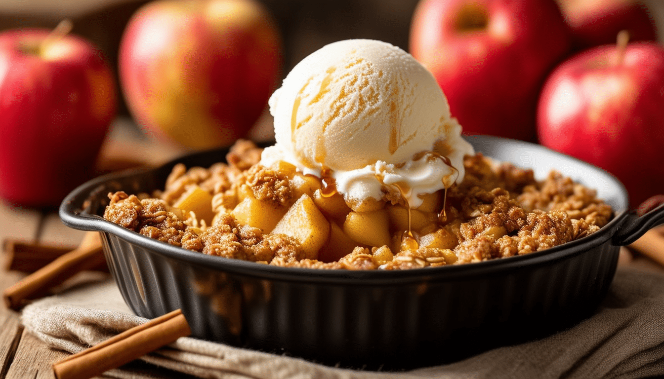 enjoy a deliciously easy air fryer apple crisp recipe that combines tender apples, a crispy oat topping, and warm spices. perfectly cooked in your air fryer, this dessert is quick to make and a delightful treat for any occasion.