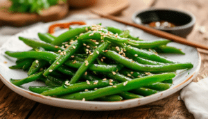 discover the perfect side dish with our air fryer asian green beans recipe. crisp-tender green beans are tossed in a savory asian-inspired sauce and cooked to perfection in your air fryer. quick, healthy, and bursting with flavor, these green beans are the ideal addition to any meal!