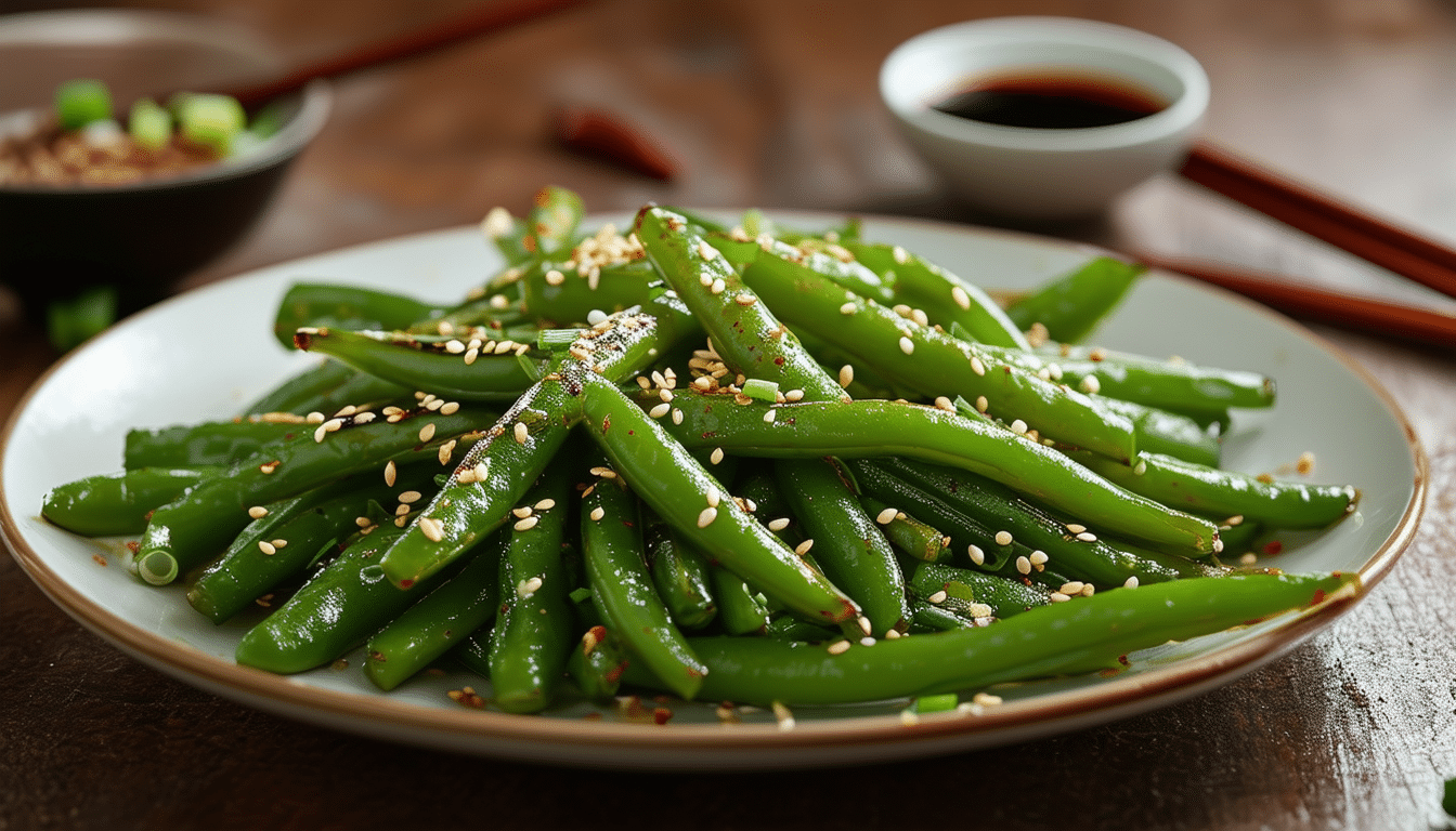 discover the deliciously crispy and healthy air fryer asian green beans recipe! this quick and easy dish combines fresh green beans with savory asian flavors, perfect as a side or snack. enjoy a guilt-free treat that’s packed with taste and nutrition!