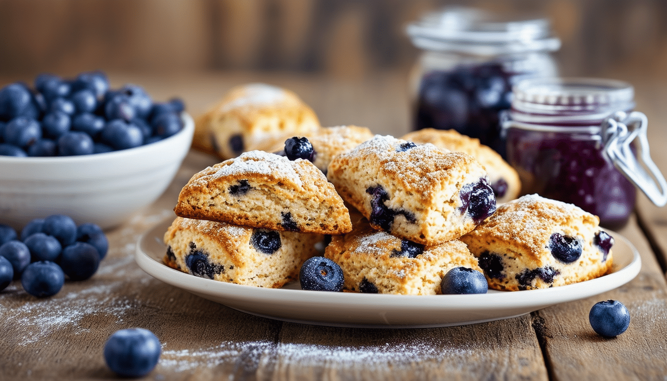delight in the perfect balance of crispy and fluffy with our air fryer blueberry scones. loaded with fresh blueberries and ready in no time, these delicious scones are a healthier twist on a classic treat. ideal for breakfast or a sweet afternoon snack!