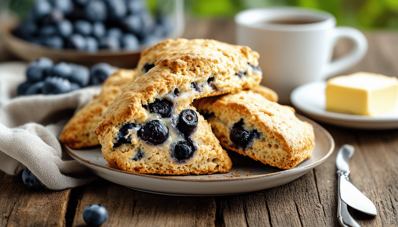 delight in the deliciousness of air fryer blueberry scones! this easy recipe combines fresh blueberries and a light, buttery texture, creating the perfect treat for breakfast or brunch. enjoy these guilt-free scones in a fraction of the time with your air fryer!