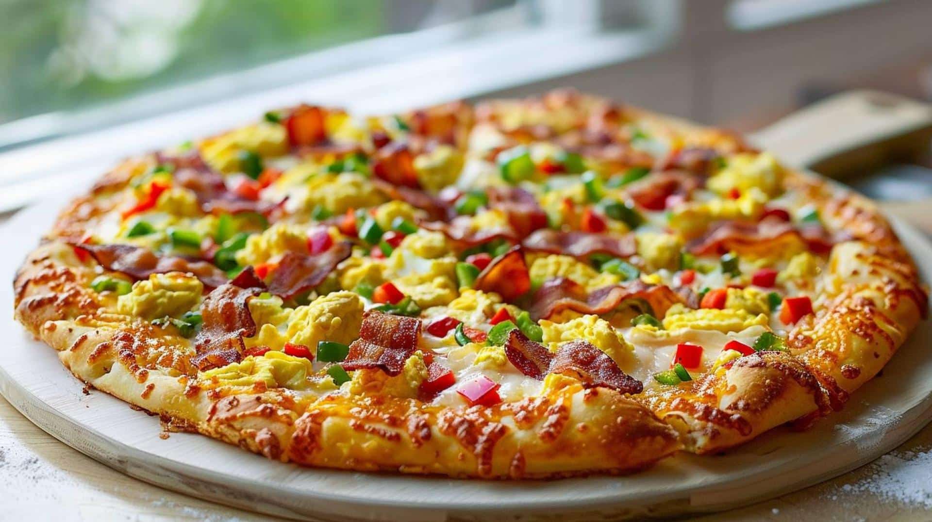 Air Fryer Breakfast Pizza
