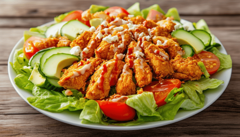 enjoy a delicious and healthy twist on classic buffalo chicken with this air fryer buffalo chicken salad. packed with tender, spicy chicken, fresh greens, and your favorite toppings, this salad is perfect for a quick lunch or dinner. try it today for a flavorful and guilt-free meal!