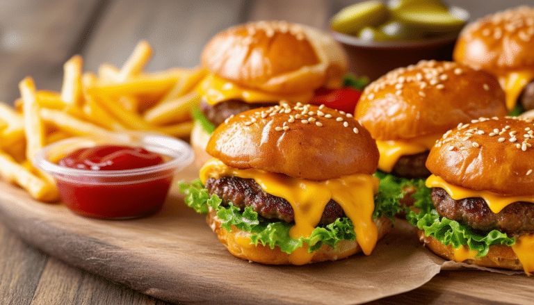 discover the ultimate comfort food with our air fryer cheeseburger sliders recipe. quick and easy to make, these juicy sliders are perfect for parties or a cozy night in. enjoy the delicious taste of classic cheeseburgers with a healthier twist, all made in your air fryer!