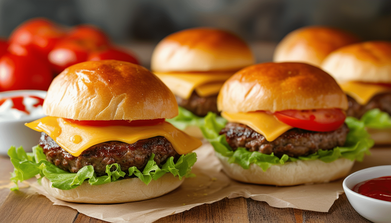 discover the ultimate air fryer cheeseburger sliders recipe! juicy, flavorful mini burgers cooked to perfection in your air fryer, perfect for parties or a quick weeknight meal. easy to make and irresistibly delicious!