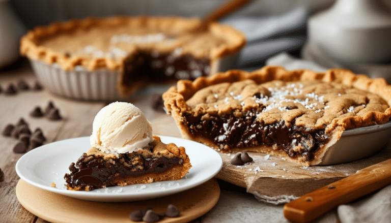 indulge in a delightful dessert with our air fryer chocolate chip cookie pie recipe. this easy-to-follow guide teaches you how to create a warm, gooey pie featuring rich chocolate chips, all made effortlessly in your air fryer. perfect for family gatherings or a sweet treat any day!