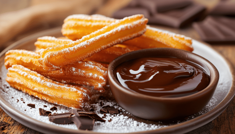 Easy Air Fryer Churros With Rich Chocolate Sauce Recipe easy-air-fryer-churros-with-rich-chocolate-sauce-recipe