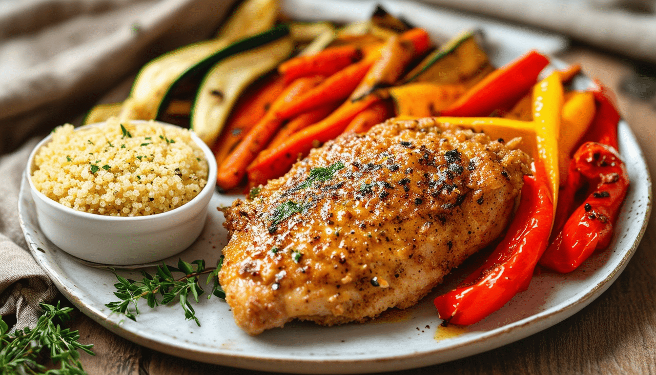 deliciously easy air fryer dijon mustard chicken recipe! enjoy juicy, flavorful chicken marinated in tangy dijon mustard, perfectly cooked in your air fryer for a healthy dinner option. quick to prepare and sure to impress your family and friends!
