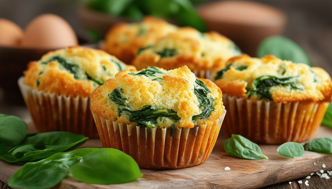 delight in a healthy breakfast with our air fryer egg and spinach muffins. these easy-to-make muffins are packed with protein and nutrients, making them a perfect grab-and-go option. simple ingredients combined in the air fryer create a delicious and fluffy texture for a wholesome start to your day!