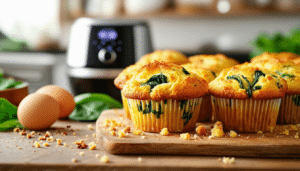 discover the deliciousness of air fryer egg and spinach muffins! this healthy, easy-to-make recipe combines nutritious spinach and fluffy eggs, perfect for a quick breakfast or snack. enjoy a tasty way to fuel your day!