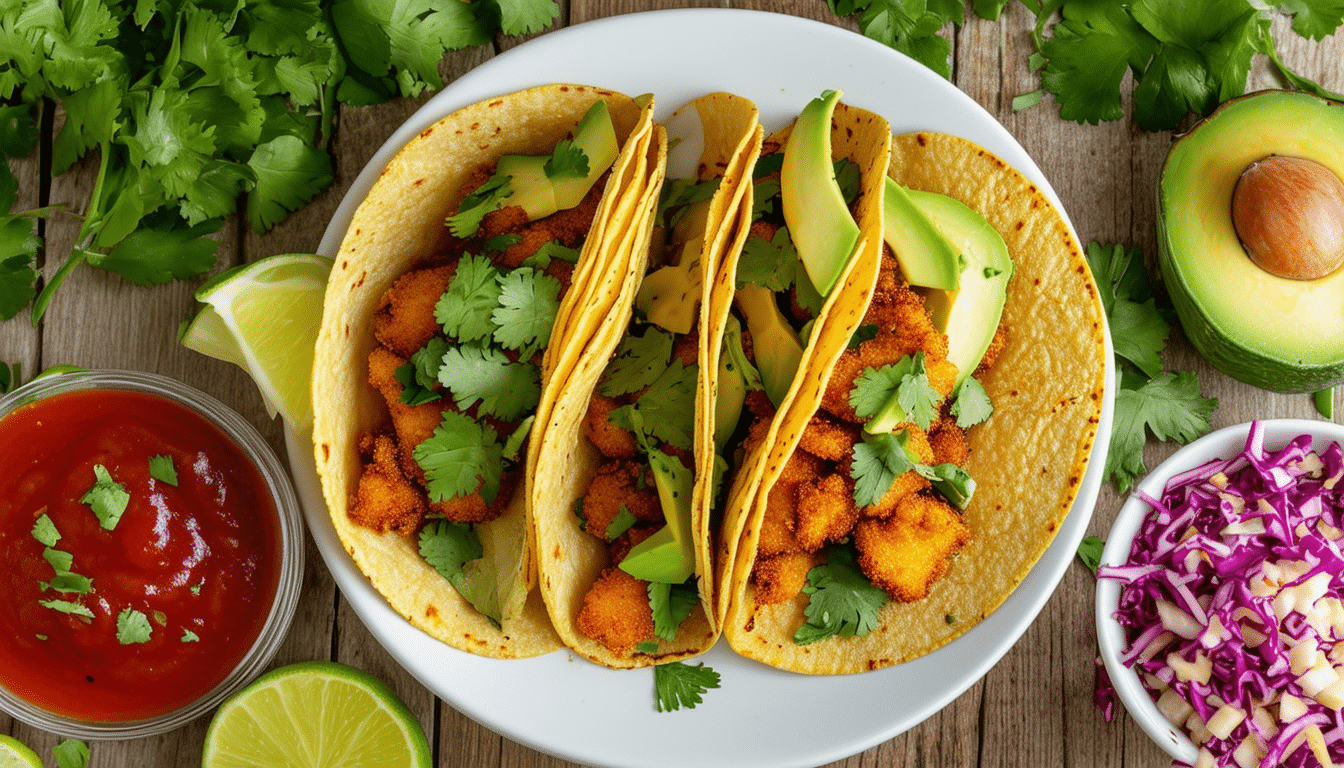 discover the perfect blend of crispy and flavorful with our air fryer fish tacos recipe! easy to make and deliciously satisfying, these tacos are a healthier twist on a classic favorite, featuring tender fish, fresh toppings, and a zesty sauce. perfect for a quick weeknight dinner or a fun weekend treat!