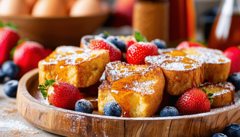 discover the delightful taste of air fryer french toast bites! this easy and quick recipe combines the classic flavors of french toast in fun, bite-sized pieces, perfect for breakfast or a sweet snack. enjoy crispy, golden bites with a fluffy interior, all made healthier in your air fryer.