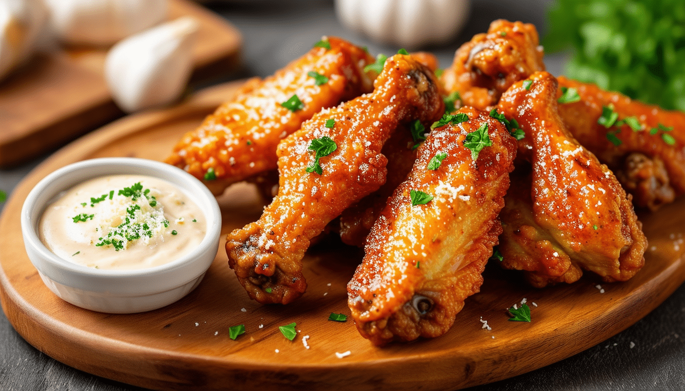 discover the crispy and delicious taste of air fryer garlic parmesan wings! perfectly seasoned with garlic and parmesan, these wings are a healthier alternative to traditional frying, offering a guilt-free indulgence that's full of flavor. ideal for game day or a casual dinner, whip up a batch and impress your guests!