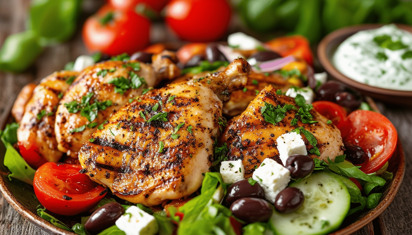 discover the mouthwatering flavors of air fryer greek chicken thighs! this easy-to-follow recipe features tender, juicy chicken marinated in a delicious blend of greek spices, perfect for a quick weeknight dinner or a flavorful meal prep option. enjoy a healthier twist on a classic dish, all made in your air fryer!