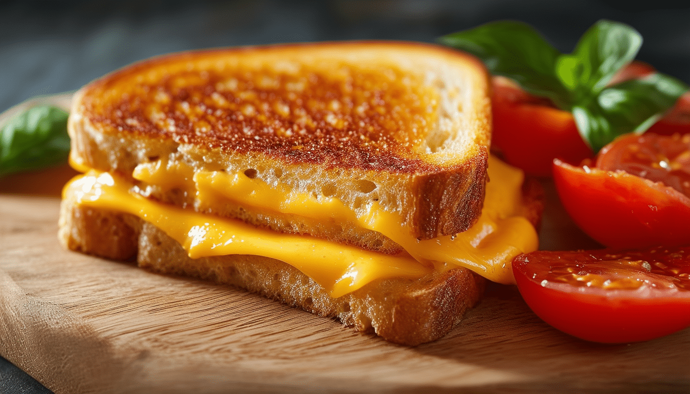 indulge in the perfect blend of crispy and cheesy with our air fryer grilled cheese with tomato recipe. enjoy a quick and delicious twist on a classic favorite, with golden-brown bread and melted cheese, complemented by fresh tomato slices. ideal for a satisfying snack or a quick meal!